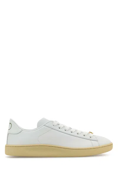 VALENTINO GARAVANI WHITE LEATHER ROYCO SNEAKERS