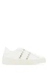 Valentino White Rockstud Untitled Sneakers In White