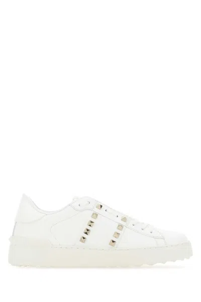 VALENTINO GARAVANI WHITE LEATHER SNEAKERS