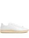 Valentino Royco Low-top Leather Sneakers With Italian Sizing In White