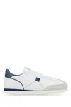 Valentino White Leather Stud Around Sneakers