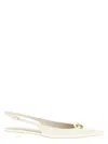Valentino Slingback Vlogo Ballerina In White