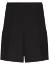 Valentino Tailored Stretch-cotton Chino Shorts In Black