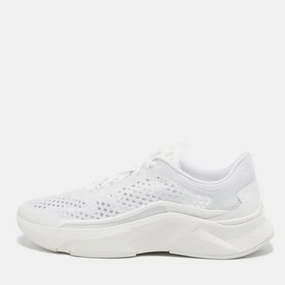 Pre-owned Valentino Garavani White Mesh True Actress Sneakers Size 39