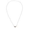 Valentino White Metal Necklace In Nude