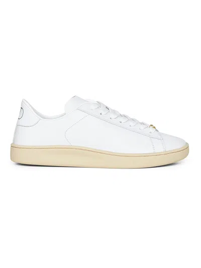 VALENTINO GARAVANI WHITE NAPPA CALFSKIN ROYCO SNEAKERS