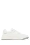 VALENTINO GARAVANI WHITE NAPPA LEATHER ONE STUD SNEAKERS