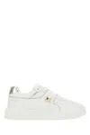 Valentino White Nappa Leather One Stud Sneakers