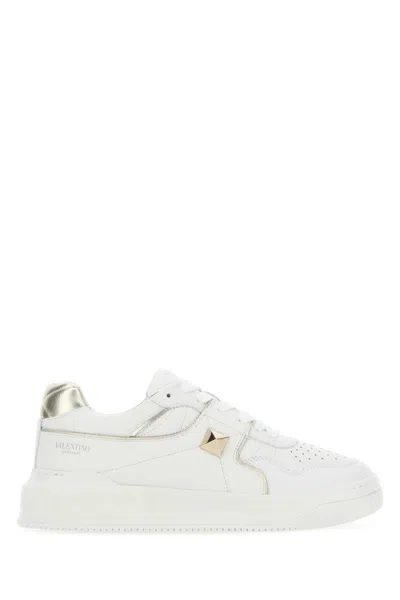 Valentino Garavani One Stud Sneakers In Gold