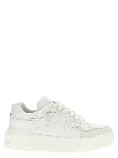 VALENTINO GARAVANI WHITE ONE STUD XL SNEAKERS