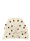 Valentino Silk Headband With Braided Bow Detail In White