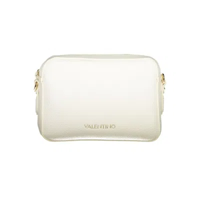 Valentino Garavani Brixton Ii Bianco Pebbled Camera Bag In Wte