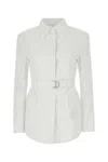 Valentino Belt Jacket Blazer And Suits In Biancoottico