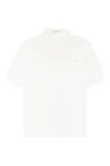 Valentino "v Detail Bowling Shirt With V- In Bianco