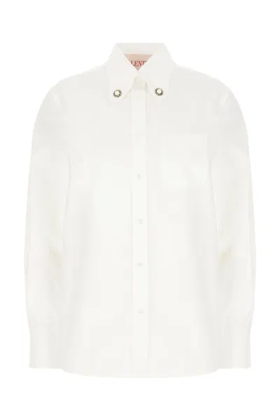 VALENTINO WHITE POPLIN SHIRT