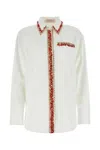 Valentino Garavani White Poplin Shirt In White