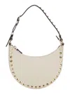 Valentino Garavani White Shoulder Bag With Adjustable Handle And Rockstud Embellishment In Leather W In White