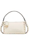 Valentino White Rockstud Small Shoulder Bag In White