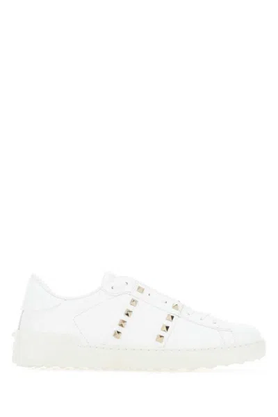 Valentino Garavani Rockstud Sneakers In White
