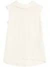 Valentino Sleeveless Silk Top Without In White