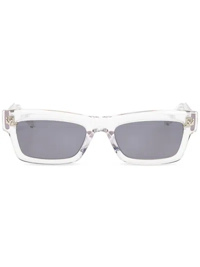 Valentino Garavani Valentino White Silver Acetate Vls-134 In Multi