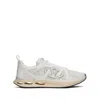 Valentino White Leather And Fabric Vlogo Easyjog Sneakers