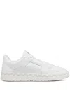 Valentino Leather Freedots Sneakers Studded Detailing In White