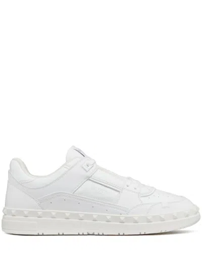 VALENTINO GARAVANI WHITE SNEAKERS WITH LOGO