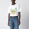 Valentino Cotton T-shirt With Le Chat De La Maison Print In White
