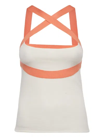 Pre-owned Valentino White Top In Neutral