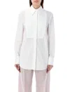 Valentino Panelled-design Cotton Shirt In White