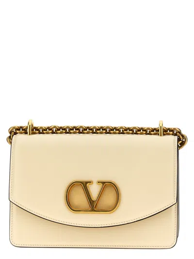 VALENTINO GARAVANI WHITE VAIN SHOULDER BAG