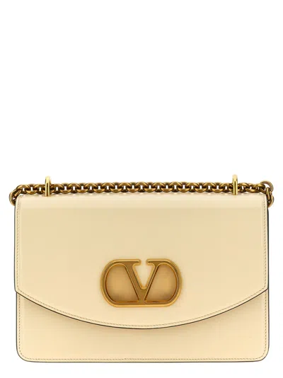 VALENTINO GARAVANI WHITE VAIN SHOULDER BAG
