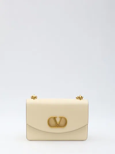 VALENTINO GARAVANI WHITE VAIN SHOULDER BAG