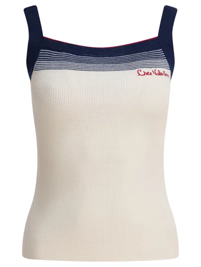 VALENTINO VALENTINO WHITE VIRGIN WOOL TOP