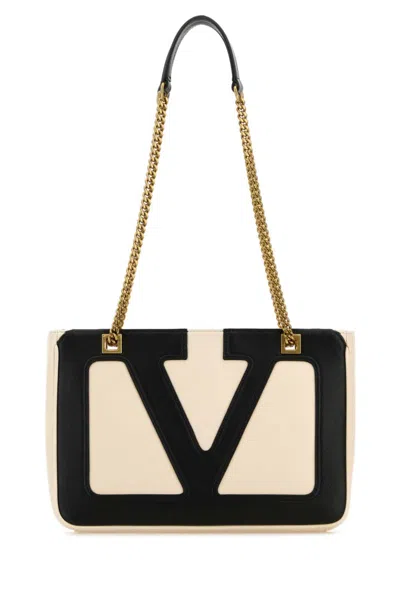 Valentino Garavani White Viva Superstar Small Tote
