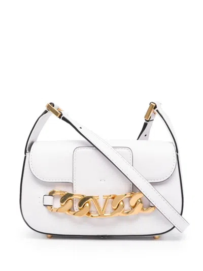 Valentino Garavani Woman Cross-body Bag White Size - Soft Leather