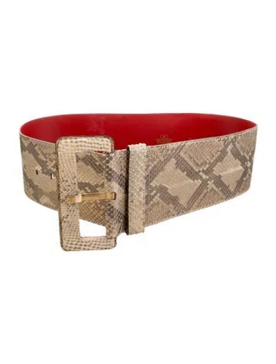Pre-owned Valentino Garavani Wide Belt In Neutrals