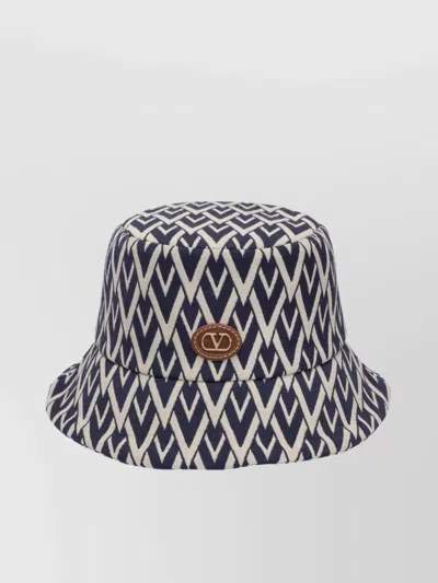 VALENTINO GARAVANI WIDE BRIM CHEVRON PATTERN HATS