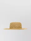 Valentino Wide Brim Raffia Escape Hat In Neutrals