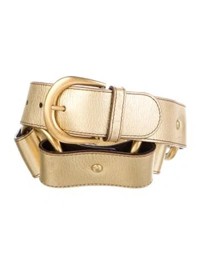 Pre-owned Valentino Garavani Wide Leather Belt