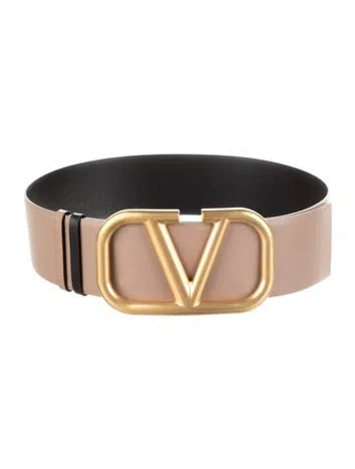 Pre-owned Valentino Garavani Wide Leather Belt