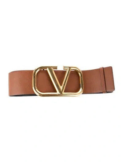 Pre-owned Valentino Garavani Wide Leather Belt In Multi