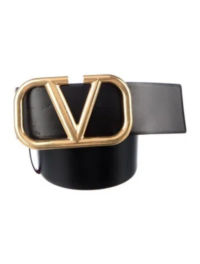 Pre-owned Valentino Garavani Wide Leather Belt In Multi