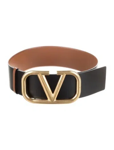 Pre-owned Valentino Garavani Wide Leather Belt In Multi