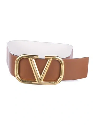 Pre-owned Valentino Garavani Wide Leather Belt In Multi