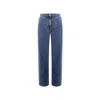 Valentino Wide Leg Denim Jeans Women In Blue