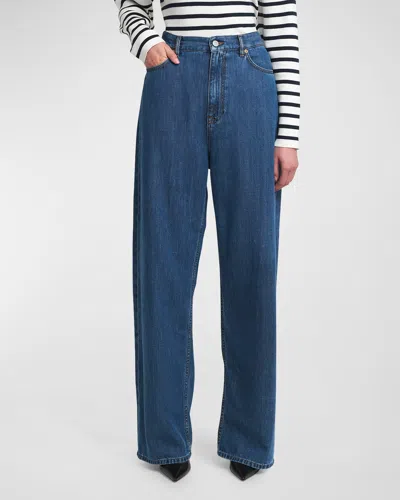 VALENTINO WIDE-LEG DENIM JEANS