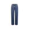 Valentino Wide Leg Denim Jeans Women In Blue