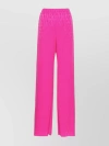 VALENTINO WIDE LEG HIGH-WAISTED PANTS WITH TEXTURED FABRIC